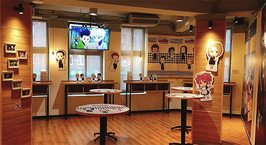 animate cafe 台北北門店內部空間