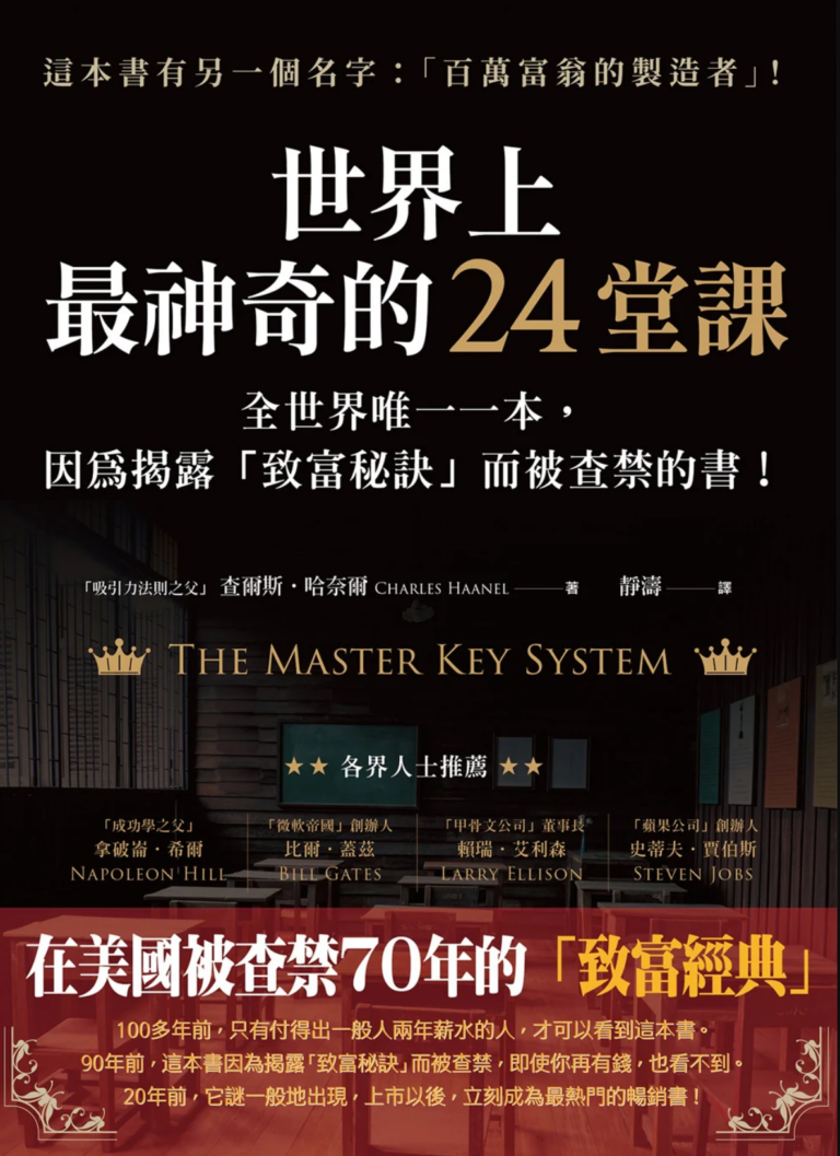 世界上最神奇的24堂課｜圖片來源：博客來